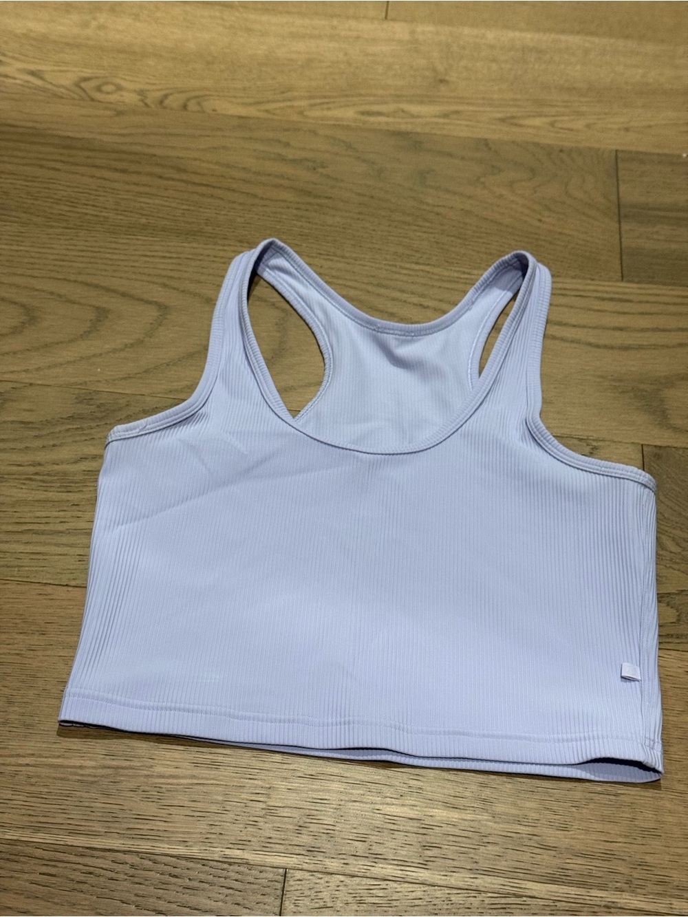 Ribbed Racerback Crop Tank - Light Lavender lululemon
